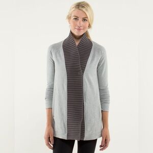 Lululemon Bliss Break Wrap Sweater Heathered Grey 4